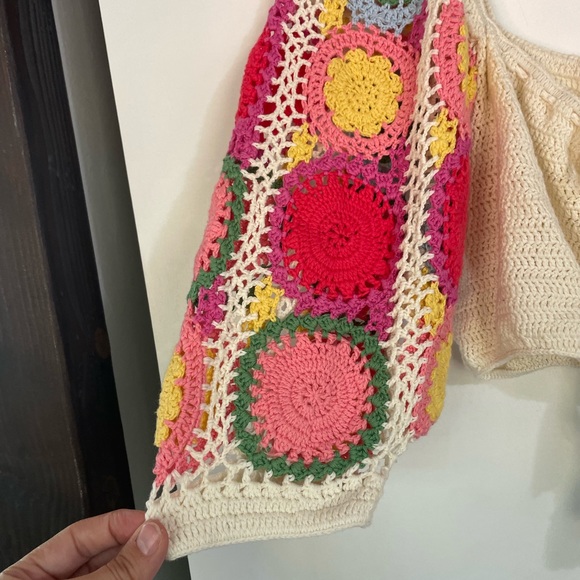 SOLD Spell Let The Sunshine In Crop Rainbow Small - Picture 5 of 11